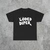 'Loded Diper' Хлопковая футболка с графическим принтом, плотный хлопок