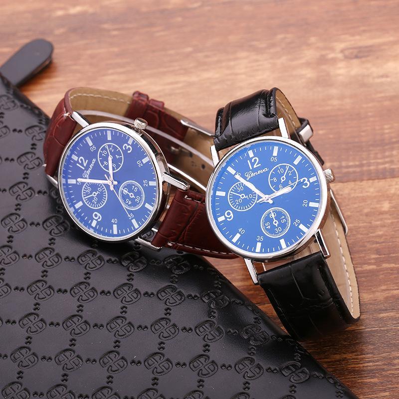 Модные Blu-ray часы Нейтральные женские часы Модные мужские часы с кварцевым механизмом Подарочные часы