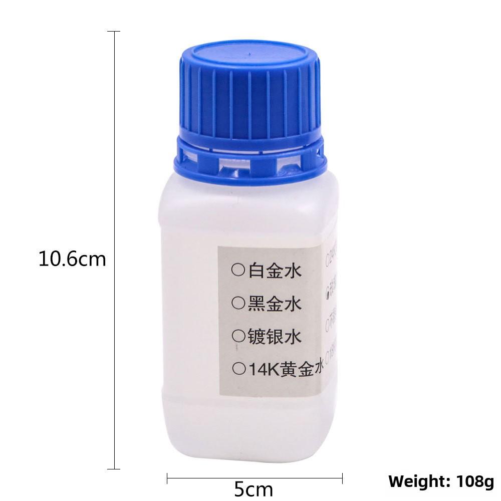 Раствор для гальванического покрытия 14К/18К/24К/Розовое золото Гальваническая вода Инструмент для изготовления ювелирных изделий своими руками Имитация золота Серебро Оксидированная жидкость