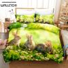3D Printed Easter Hare Rabbit Bedding Set Down Quilt Cover With Pillowcase Double SIngle King