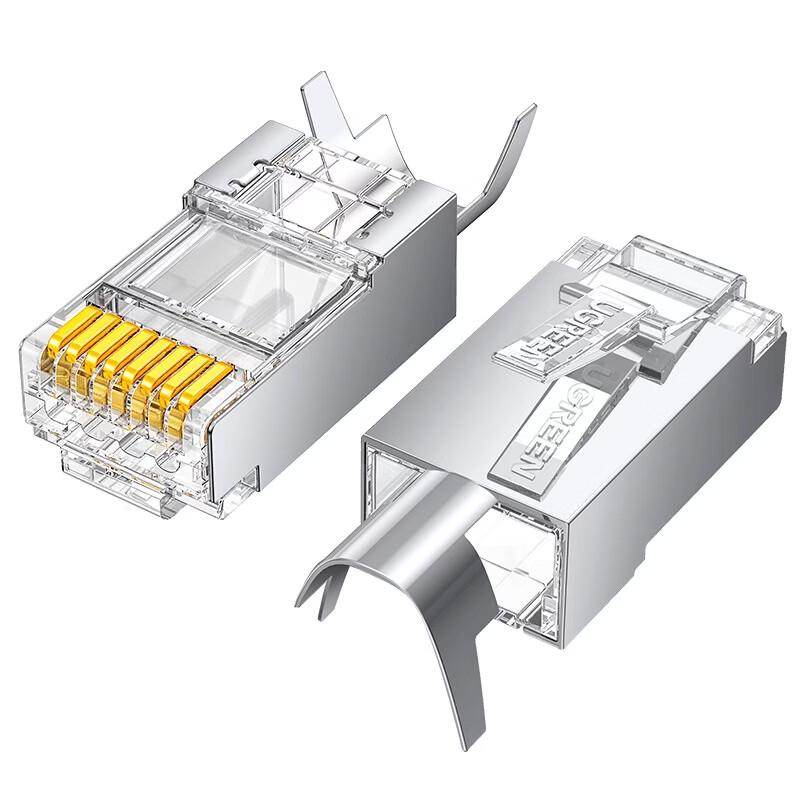 UGREEN Cat6a 10 Gigabit Shielded RJ45 Connectors, 100-Pack