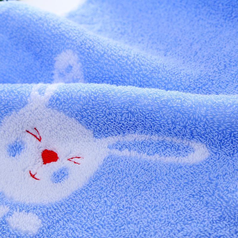 32-Strand Double-Sided Baby Towel, 25x50cm, Soft, Water-Absorbent, Thickened, Embroidered LOGO