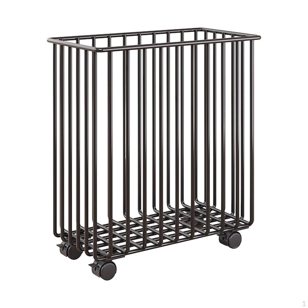 Корзина для грязного белья на колесиках для ванной комнаты