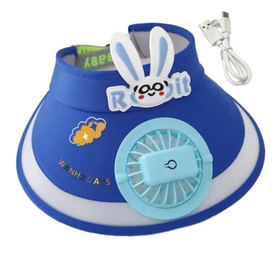 Детская шляпа с солнцезащитным козырьком, дышащая летняя шляпа с широкими полями, защита от ультрафиолета, легкая шляпа для малышей с рисунком кролика