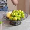 Прозрачная тарелка для фруктов, сливной поддон со съемным дренажным основанием, большая вместительная кастрюля для конфет, сливное блюдо для овощей, кухонные аксессуары