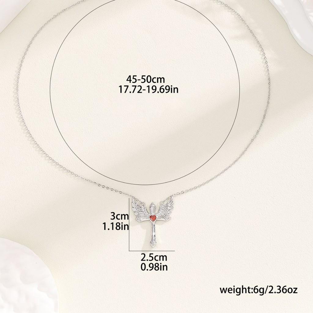 Ожерелье-подвеска Ангел Крест Крылья Сплав Геометрические Украшения Мода Женский Подарок