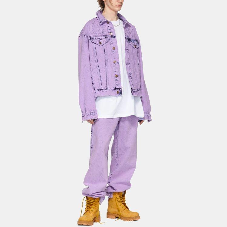 Drew House Ssense Exclusive Secret Trucker Denim Jacket 'Purple' Men's DR-SS22-241