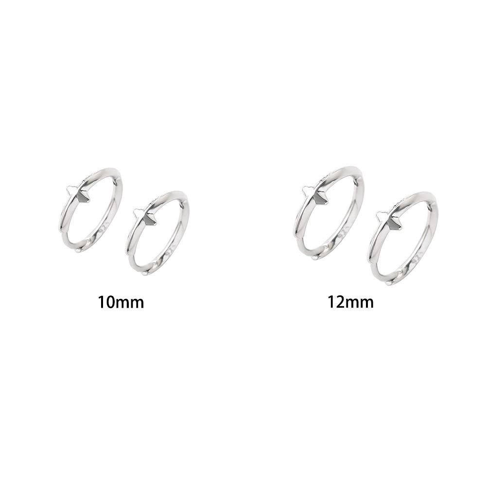 Мужские серьги-пусеты высокого качества в стиле панк, круглые, со звездой