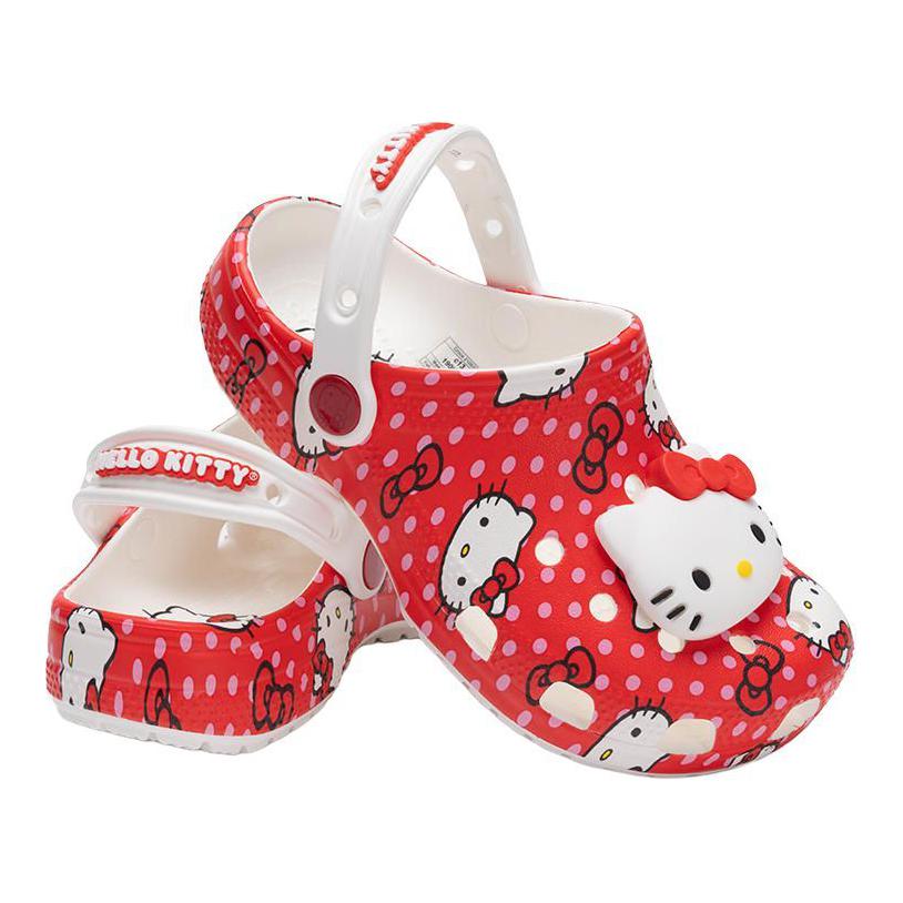 Hello Kitty X Crocs Classic Clog Kids Red Polka Dots Kids Sneakers Multi 210576-90H