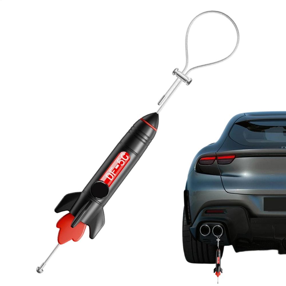 Anti Static Grounding Strap For Car 3D Rocket Design Ground Wire Electrostatic Styling Adjustable Anti-Static Strip For Safe