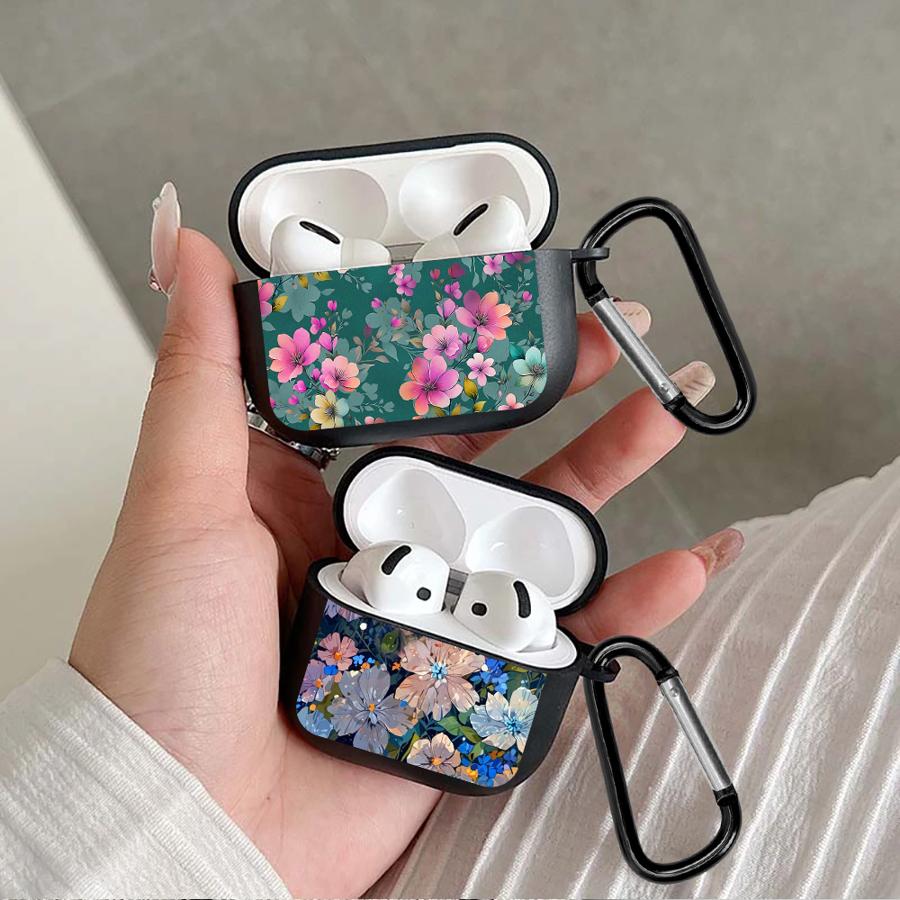 Ретро Цветы Чехлы для Наушников Чехол Для Airpods 2 4 3 Pro2 Pro 1 Pro3