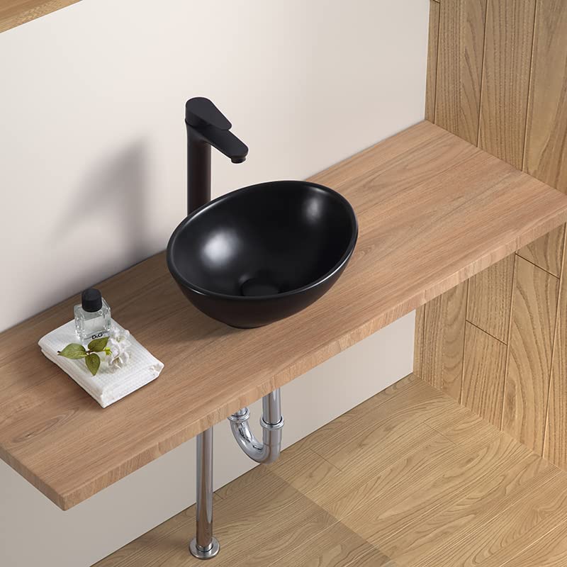 Овальная чаша для мытья рук LUYI, набор для мытья рук, 340x270x130 мм, черный цвет