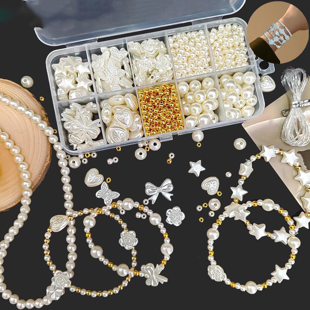 1 набор материалов для изготовления бус из искусственного жемчуга | Для браслетов из бусин и ювелирных изделий Независимо от того, новичок вы или опытный мастер
