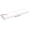 VidaXL Table Top Solid Oak Wood Treated Matching Edge 364042