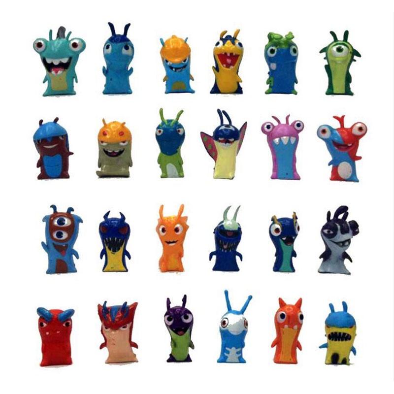 Набор из 24 Премиальных Фигурок Slugterra Игрушки ПВХ С Бурпи И Бладжоном Набор Подарков