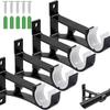 Heavy Duty Curtain Rod Support Aluminum Alloy Curtain Fixing Clip Durable Window Hardware Tools