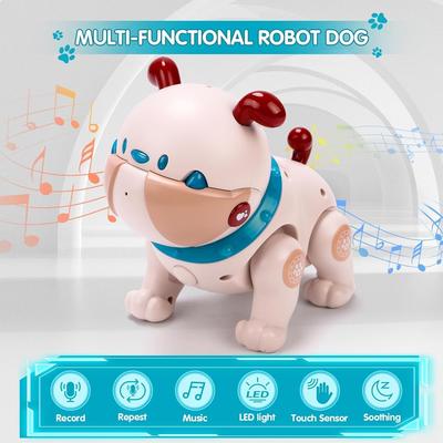 Робот-собака Dodo AI от VersaMarts для детей от 3 лет | Голосовое управление, светодиодные/звуковые эффекты, умный компаньон | Подарок на день рождения для изучения STEM