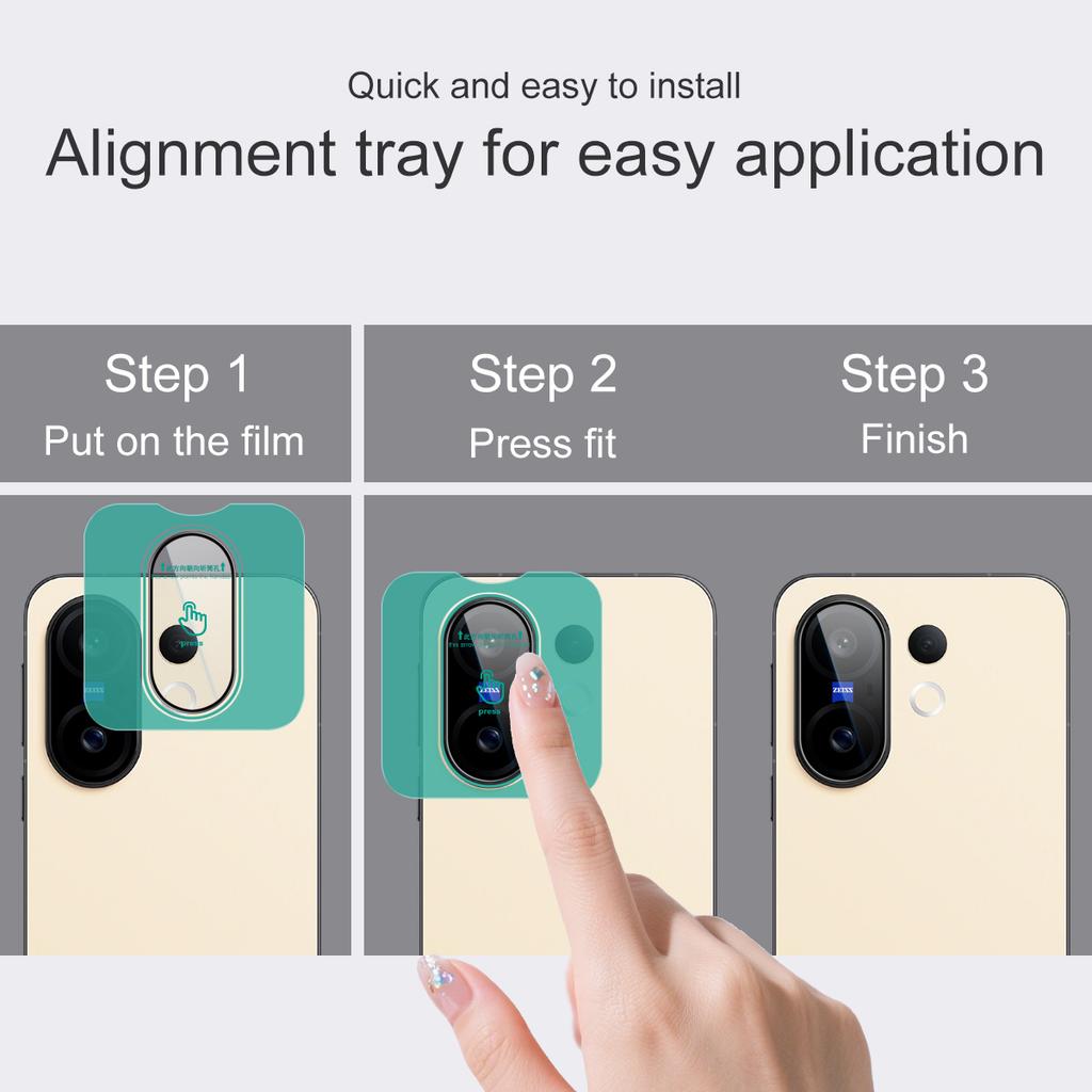 Для Vivo X200 FE 5G Стекло IMAK Стекло высокой четкости Пленка для линз Самопозиционирующаяся версия