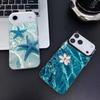 Чехол для телефона Морская Вода Океанская Черепаха Для iPhone 17 16 15 14 13 12 11 Pro Max Plus Серебристый Конфетный Матовый Чехол