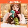 Green Dinosaur Plush Keychain Cute And Cuddly T-rex Stuffed Animal Backpack Clip