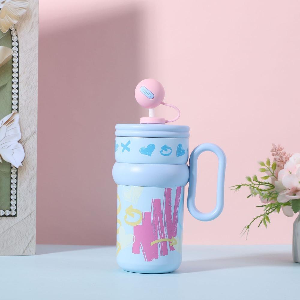 Милая бутылка-термос 540 мл Термокружка Портативная термобутылка для воды Офис