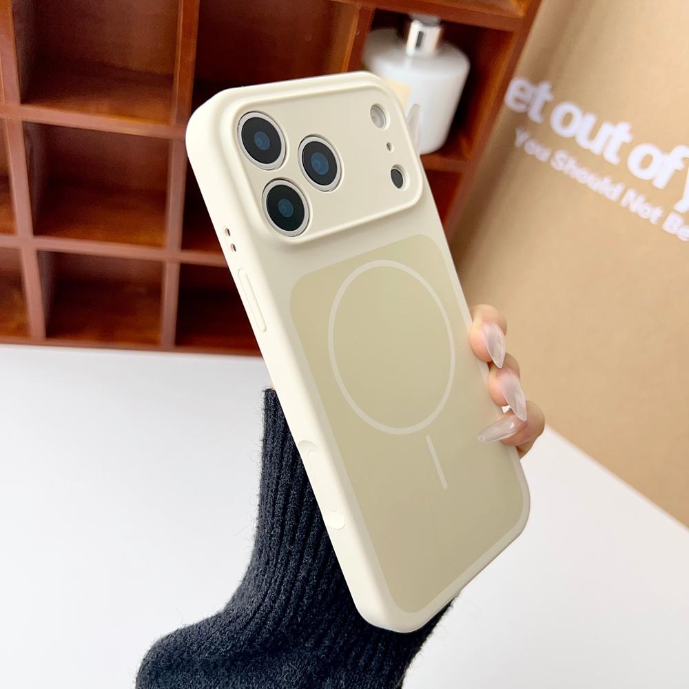 Оригинальный жидкий силиконовый магнитный чехол для iPhone 17 Pro Max Magsafe Беспроводная зарядка Мягкая противоударная крышка для iPhone17 17Pro