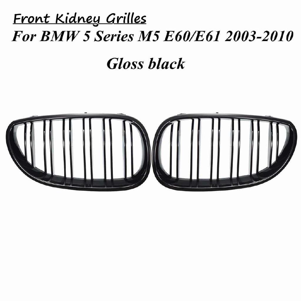 Black Car Front Sport Grill Kidney Grilles Grill For BMW 5 Series M5 E60/E61 2004 2005 2006 2007 2008 2009 2010 Gloss