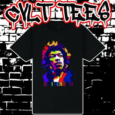 Футболка унисекс 100% хлопок с принтом группы Jimi Hendrix