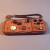 Suitable for Iphone 3D Cute Coffee Brown Wavy Edge Phone Case with Lanyard Soft Silicone Cover Perfect Gift for Girls Firends