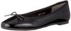 Туфли JILL STUART 6272 Женские балетки на все случаи жизни, черная лакированная кожа, размер 24 см, E