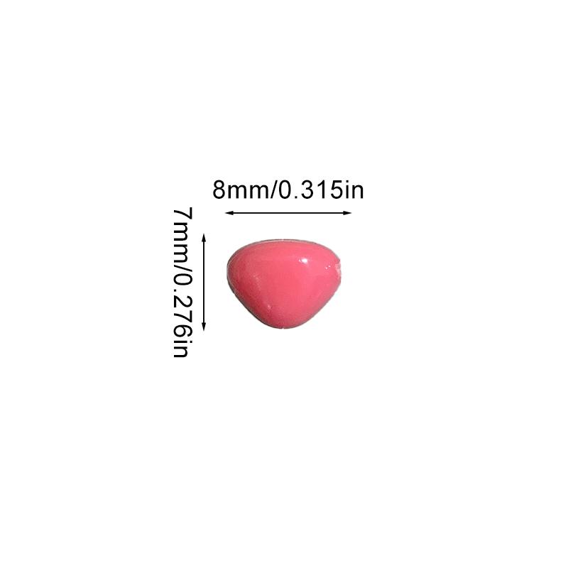 50 шт. Треугольные носовые аксессуары Мультяшный нос куклы Ручной DIY Треугольные Практичные Пластиковые с плоским дном Плюшевые игрушки