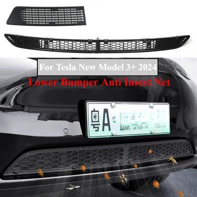 Для Tesla Model 3 Highland 2024 нижняя сетка бампера от насекомых, пылезащитная вентиляционная сетка, передняя решетка, крышка бампера, передняя крышка, входное отверстие