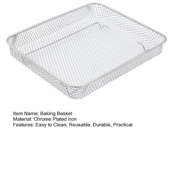 Корзина для выпечки, хромированная железная сетка для запекания, прочная фритюрница, корзина для запекания, кухонная утварь для Bravo