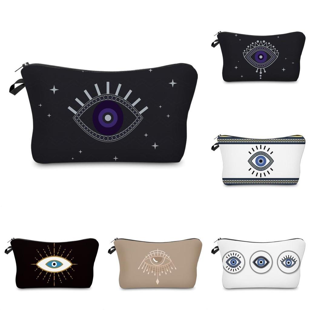 New Cross-border Printed Devil Eye Clutch Bag Ladies Multi-functional Travel Organizer