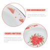 Enamel Fruit Bowl Food Plate Salad Serving Utensils Decor Tableware Dinnerware Decorate Tray Dish