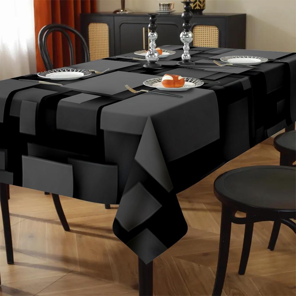 Exquisite and simple geometric pattern tablecloth - suitable for picnics and campingXY