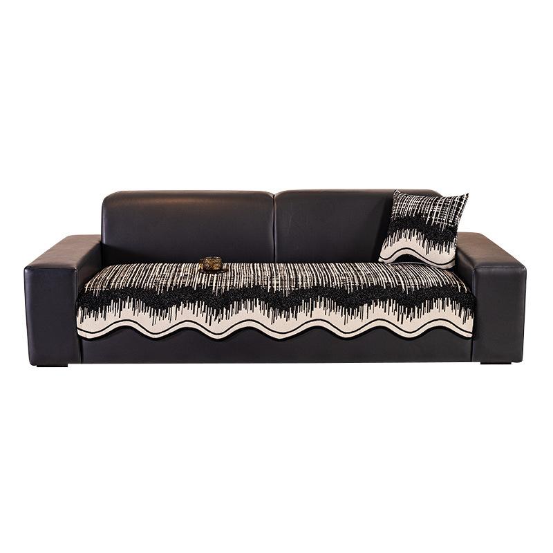 Geometric Milk Silk Sofa Seat Cover Pet Friendly S/M/L/Xl High Elasticity Sofa Slipcovers Couch Cap Furniture Case Soft