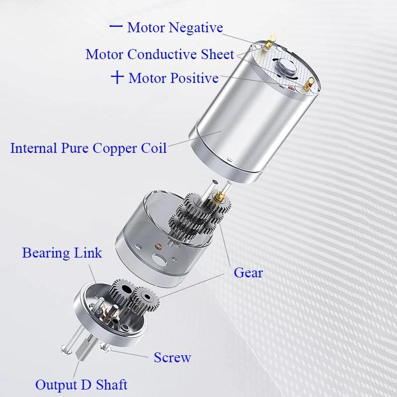 JGA25-370 DC 12V 24V 12RPM-1360RPM Reduction Gear Motor Large Torque High Power Worm Gear Motor Reversed Gear Motor