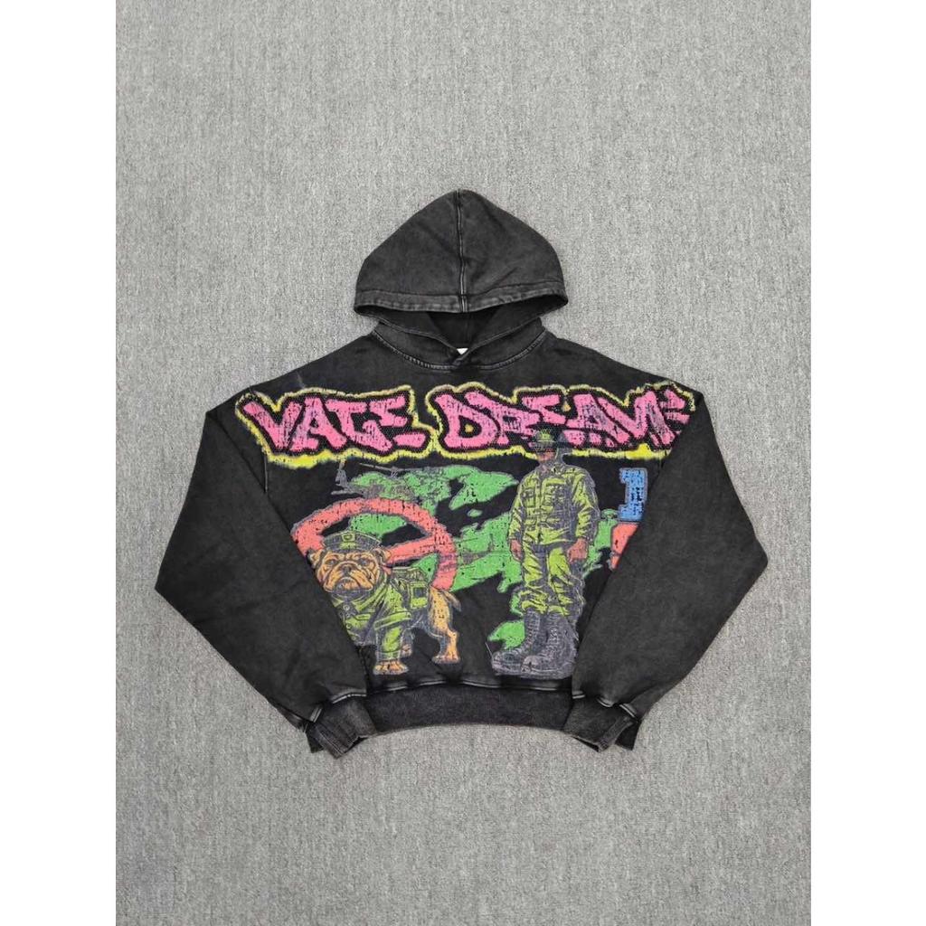 FolwStreet Street Clothing Printing Y2K Hoodle Men Women Zippered Pocket Hoodle
