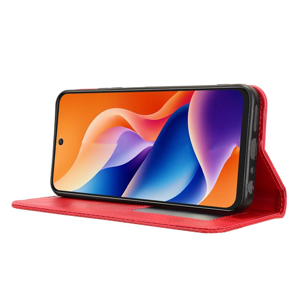 Для TCL 605 4G/60 SE Кожаный чехол-кошелек с подставкой Ретро текстура Чехол для телефона