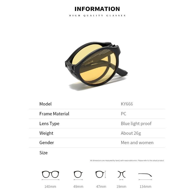 Портативные складные очки для чтения с ночным видением и подсветкой, защищающие от синего света, для женщин и мужчин, HD ультралегкие очки для пресбиопии