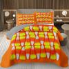 Сладкий Конфетный Комплект Квилтов для Девочек Мальчиков Подростков, Комплект Покрывал на Кровать на Тему Леденцов Кинг Десертное Стеганое Покрывало Мультяшный Стиль Покрывало на Кровать