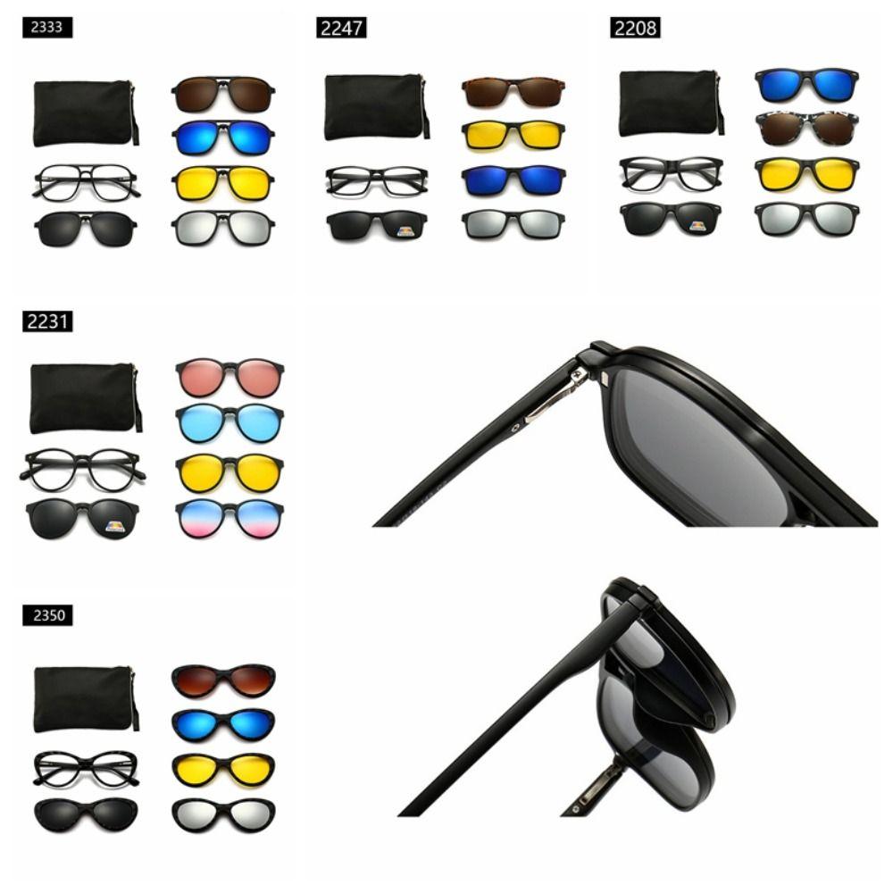 Солнцезащитные очки Clip-on Frame Polarized Optical Magnetic Sunglasses Magnetic Sunglasses Men Women