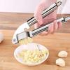 Garlic Press Heavy Duty Stainless Steel Mincer Tool Large Chamber Crushes Garlics Nuts Ergonomic Handle Kitchen Gadget for Easy Cooking