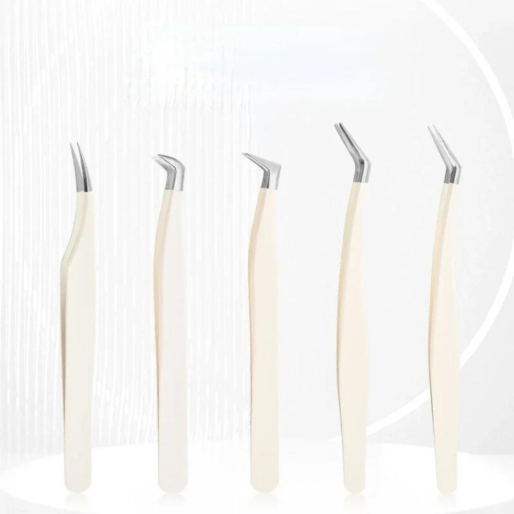Tweezers Fake Eyelashes Extensions Anti-static Eyelash Extension Tweezer Eyelash Tweezers Women