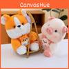 Plush Animal Toy Cartoon Fox Corgi Stuffed Doll Girl Children Gift Birthday