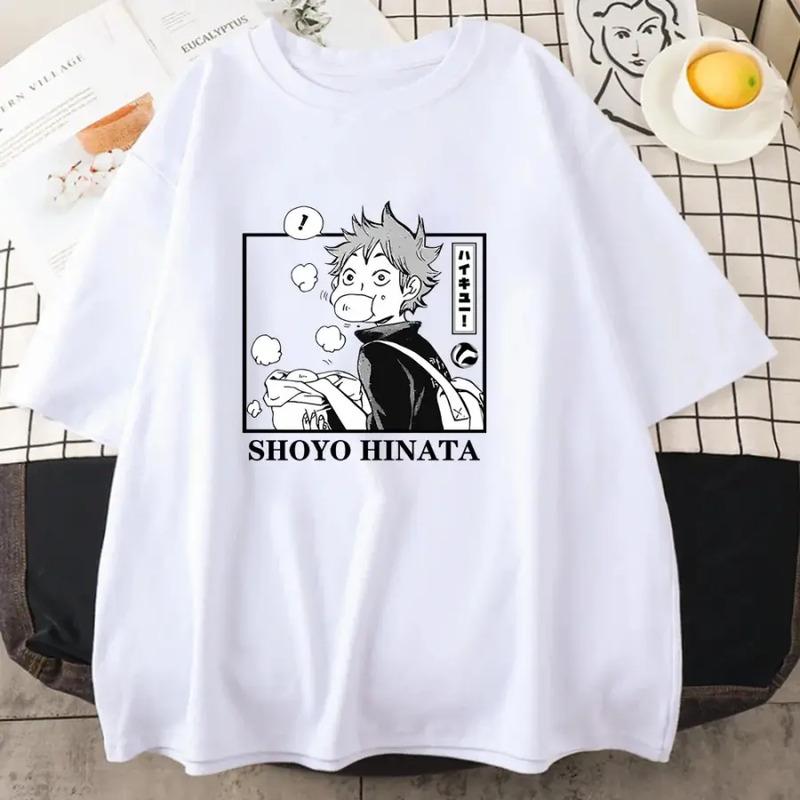 Camiseta Hot Anime Shoyo Hinata Para Adolescentes, Holgada,