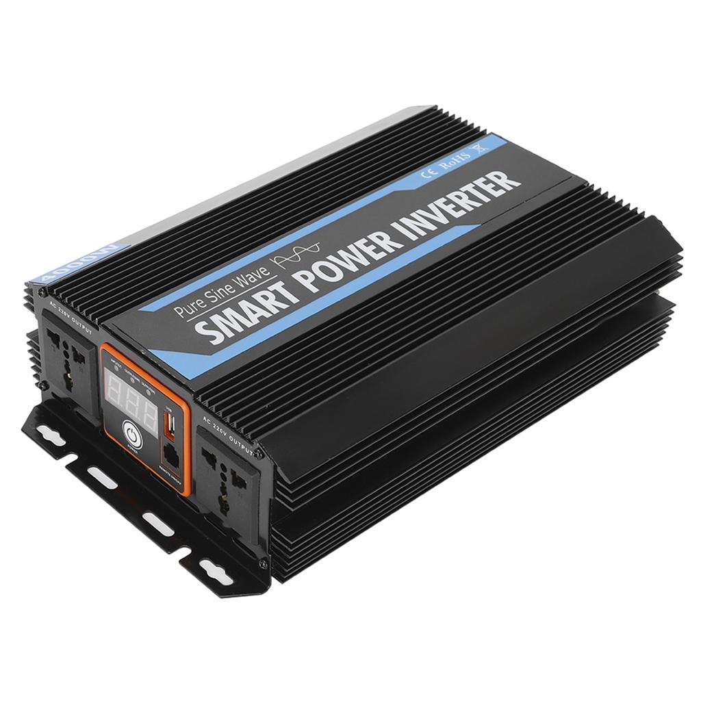 12 В до 220 В 1500 Вт Чистая синусоида Инвертор Трансформатор напряжения Универсальный для автомобиля
