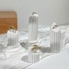 Изысканная подставка для колец в виде римской колонны, белая гипсовая подставка для демонстрации колец, украшение для дома