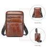 The First Layer of Cowhide Men's Multifunctional Messenger Shoulder Bag Leather European and American Men's Large-capacity Casual Shoulder Bag